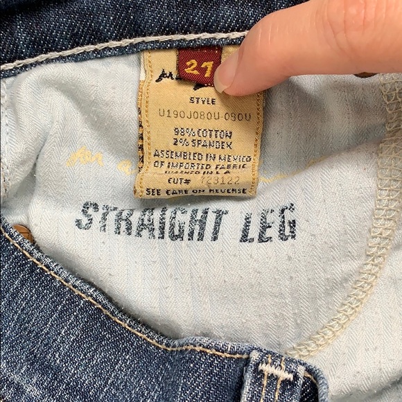 7 For All Mankind Straight Jeans Size 27 - Picture 7 of 8